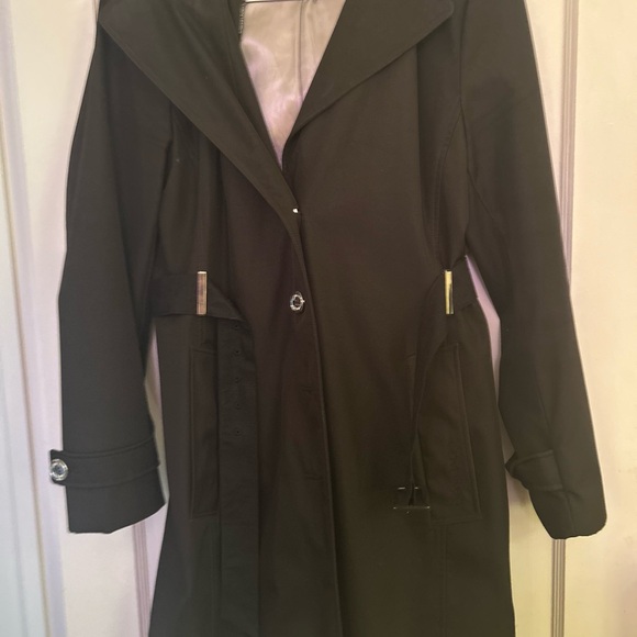 Calvin Klein Women's Black Trench Coat - Picture 4 of 13